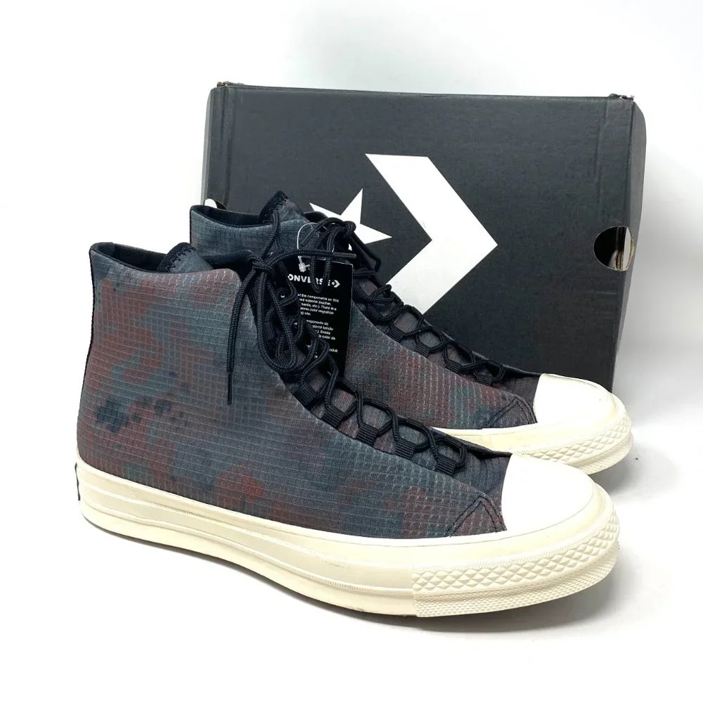 Converse 170903C CHUCK 70 Men's TAPE SEAM Black Terracotta Canvas High Sneakers - Picture 4 of 9